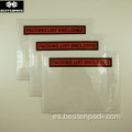 Lista de embalaje Sobre 4.5x5.5 pulgadas Medio impreso rojo
